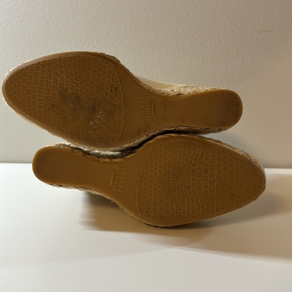 White Patent Leather Stuart Weitzman Platform Espadrilles - 6.5 - Picture 8 of 11